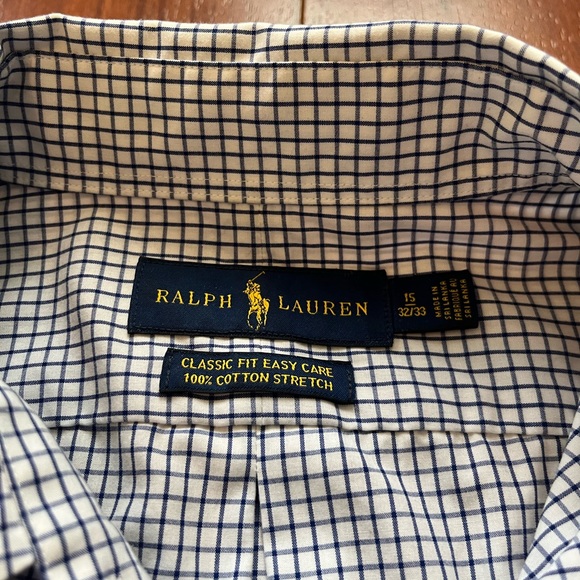Ralph Lauren Twill Dress Shirt, Size M (15, 32/33) - Picture 4 of 4